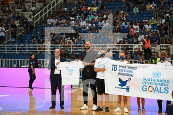 09/08/2022 - During the friendly match between the Greek National Team and the Spanish National Team at OAKA Stadium on August 9, 2022 in Athens, Greece. - FRIENDLY MATCH - GREECE VS SPAIN - INTERNAZIONALI - BASKET