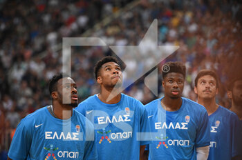 09/08/2022 - The Antetokunbros during the friendly match between the Greek National Team and the Spanish National Team at OAKA Stadium on August 9, 2022 in Athens, Greece. - FRIENDLY MATCH - GREECE VS SPAIN - INTERNAZIONALI - BASKET
