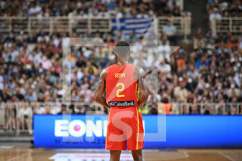 09/08/2022 - LORENZO BROWN #2 of Spain Basketball Team react during the friendly match between the Greek National Team and the Spanish National Team at OAKA Stadium on August 9, 2022 in Athens, Greece. - FRIENDLY MATCH - GREECE VS SPAIN - INTERNAZIONALI - BASKET