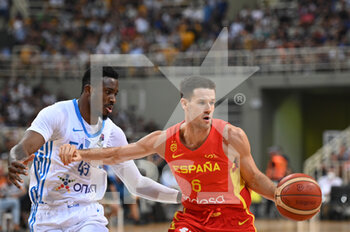 09/08/2022 - XABI LOPEZ-AROSTEGUI #6 of Spain Basketball Team react during the friendly match between the Greek National Team and the Spanish National Team at OAKA Stadium on August 9, 2022 in Athens, Greece. - FRIENDLY MATCH - GREECE VS SPAIN - INTERNAZIONALI - BASKET