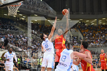 09/08/2022 - YANKUBA SIMA #17 of Spain Basketball Team react during the friendly match between the Greek National Team and the Spanish National Team at OAKA Stadium on August 9, 2022 in Athens, Greece. - FRIENDLY MATCH - GREECE VS SPAIN - INTERNAZIONALI - BASKET
