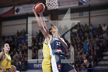 2022-11-27 - Marieme BADIANE (22) of France during the FIBA Women's EuroBasket 2023, Qualifiers Group B, Basketball match between France and Ukraine on November 27, 2022 at Halle Andre Vacheresse in Roanne, France - BASKETBALL - FIBA WOMEN'S EUROBASKET QUALIFIERS - FRANCE V UKRAINE - INTERNATIONALS - BASKETBALL