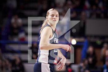 2022-11-27 - Marine JOHANNES (23) of France during the FIBA Women's EuroBasket 2023, Qualifiers Group B, Basketball match between France and Ukraine on November 27, 2022 at Halle Andre Vacheresse in Roanne, France - BASKETBALL - FIBA WOMEN'S EUROBASKET QUALIFIERS - FRANCE V UKRAINE - INTERNATIONALS - BASKETBALL