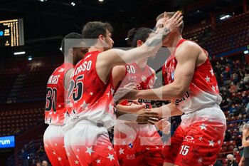 2022-01-30 - AX Armani Exchange Olimpia Milano players  - A|X ARMANI EXCHANGE MILANO VS FORTITUDO BOLOGNA - ITALIAN SERIE A - BASKETBALL
