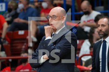 2022-05-17 - Attilio Caia, head coach UNAHOTELS Reggio Emilia  - PLAYOFF - A|X ARMANI EXCHANGE MILANO VS UNAHOTELS REGGIO EMILIA - ITALIAN SERIE A - BASKETBALL