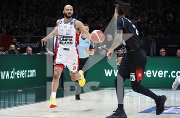 2022-06-08 - Shavon Shields (Armani Exchange Milano) during game 1 of the finals of the championship playoffs Italian basketball series A1 Segafredo Virtus Bologna Vs. Armani Exchange Olimpia Milano at the Segafredo Arena - Bologna, June 8, 2022 - Photo: Michele Nucci - VIRTUS SEGAFREDO BOLOGNA VS AX ARMANI EXCHANGE MILANO - ITALIAN SERIE A - BASKETBALL