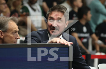 2022-06-10 - Gianmarco Pozzecco (assistant coach of Armani Exchange Milano) during game 2 of the finals of the championship playoffs Italian basketball series A1 Segafredo Virtus Bologna Vs. Armani Exchange Olimpia Milano at the Segafredo Arena - Bologna, June 10, 2022 - Photo: Michele Nucci - VIRTUS SEGAFREDO BOLOGNA VS AXARMANI EXCHANGE MILANO - ITALIAN SERIE A - BASKETBALL