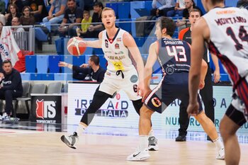2022-10-26 - Andrea Amato (Urania Basket Milano) thwarted by Gherardo Sabatini (Assigeco Piacenza)  - URANIA MILANO VS ASSIEGECO PIACENZA - ITALIAN SERIE A2 - BASKETBALL
