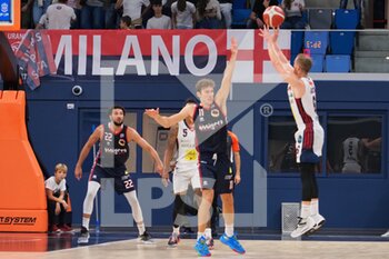 2022-10-26 - Andrea Amato (Urania Basket Milano) 3 points shoot  - URANIA MILANO VS ASSIEGECO PIACENZA - ITALIAN SERIE A2 - BASKETBALL