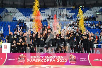 29/09/2022 - Virtus Segafredo Bologna celebration - LEGA BASKET FINAL SUPERCUP DINAMO SASSARI VS VIRTUS SEGAFREDO BOLOGNA  - SUPERCOPPA - BASKET