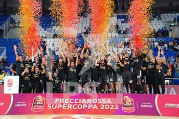 29/09/2022 - Virtus Segafredo Bologna celebration - LEGA BASKET FINAL SUPERCUP DINAMO SASSARI VS VIRTUS SEGAFREDO BOLOGNA  - SUPERCOPPA - BASKET