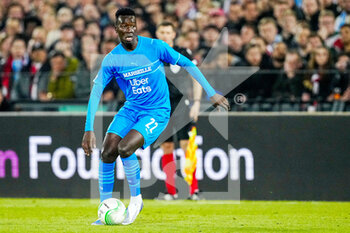 2022-04-28 - Pape Gueye of Olympique Marseille during the UEFA Europa Conference League, Semi-finals, 1st leg football match between Feyenoord and Olympique de Marseille on April 28, 2022 at de Kuip in Rotterdam, Netherlands - FEYENOORD VS OLYMPIQUE DE MARSEILLE - UEFA CONFERENCE LEAGUE - SOCCER