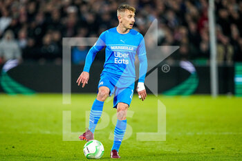 2022-04-28 - Valentin Rongier of Olympique Marseille during the UEFA Europa Conference League, Semi-finals, 1st leg football match between Feyenoord and Olympique de Marseille on April 28, 2022 at de Kuip in Rotterdam, Netherlands - FEYENOORD VS OLYMPIQUE DE MARSEILLE - UEFA CONFERENCE LEAGUE - SOCCER