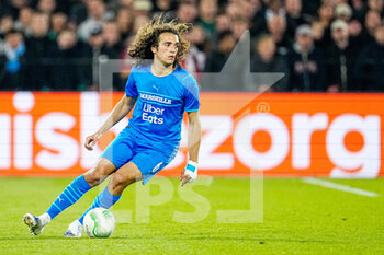 2022-04-28 - Matteo Guendouzi of Olympique Marseille during the UEFA Europa Conference League, Semi-finals, 1st leg football match between Feyenoord and Olympique de Marseille on April 28, 2022 at de Kuip in Rotterdam, Netherlands - FEYENOORD VS OLYMPIQUE DE MARSEILLE - UEFA CONFERENCE LEAGUE - SOCCER