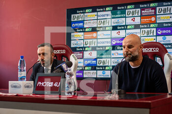 2022-01-25 - Roberto Stellone coach Reggina end Vincenzo Iriti Director General - PRESENTAZIONE ROBERTO STELLONE NUOVO ALLENATORE REGGINA - OTHER - SOCCER