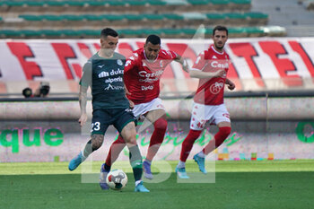2022-04-30 - Marco Moscati (FC Sudtirol) and Waild Cheddira (SSC Bari) - SUPERCOPPA SERIE C - BARI VS SUDTIROL - OTHER - SOCCER