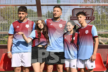 2022-05-24 - Ciro Immobile during the visit at the Calciosociale Centre in Corviale, 24th May 2022, Rome, Italy - CIRO IMMOBILE VISITING THE CALCIOSOCIALE CENTRE IN CORVIALE. - OTHER - SOCCER