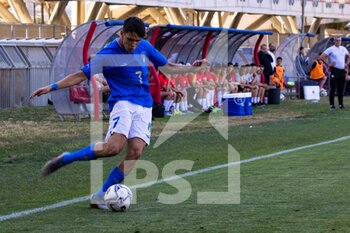 2022-06-07 - Nicolò Cudrig of Italy U20 is seen in action during the International Friendly match between Italy U20 and Poland U20 at Stadio Riviera delle Palme on June 7, 2022 in San Benedetto del Tronto, Italy. ©Photo: Cinzia Camela. - U20 ITALY VS POLAND - OTHER - SOCCER