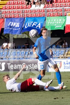2022-06-07 - Nikola Sekulov of Italy U20 in action during the International Friendly match between Italy U20 and Poland U20 at Stadio Riviera delle Palme on June 7, 2022 in San Benedetto del Tronto, Italy. ©Photo: Cinzia Camela. - U20 ITALY VS POLAND - OTHER - SOCCER