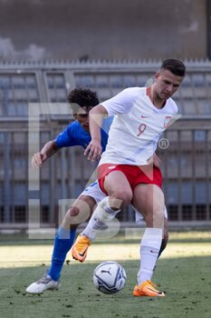 2022-06-07 - Filip Szymczak of Poland U20 and Tommaso Barbieri of Italy U20 in action during the International Friendly match between Italy U20 and Poland U20 at Stadio Riviera delle Palme on June 7, 2022 in San Benedetto del Tronto, Italy. ©Photo: Cinzia Camela. - U20 ITALY VS POLAND - OTHER - SOCCER