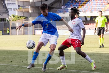 2022-06-07 - Nicolò Cudrig of Italy U20 in action during the International Friendly match between Italy U20 and Poland U20 at Stadio Riviera delle Palme on June 7, 2022 in San Benedetto del Tronto, Italy. (©Photo: Cinzia Camela. - U20 ITALY VS POLAND - OTHER - SOCCER