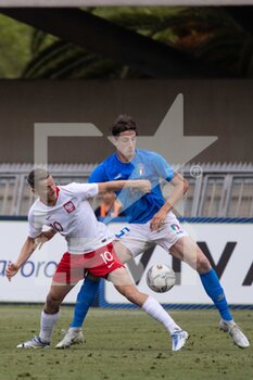 2022-06-07 - Dawid Kocyla of Poland U20 and Christian Dalle Mura of Italy U20 in action during the International Friendly match between Italy U20 and Poland U20 at Stadio Riviera delle Palme on June 7, 2022 in San Benedetto del Tronto, Italy. ©Photo: Cinzia Camela. - U20 ITALY VS POLAND - OTHER - SOCCER