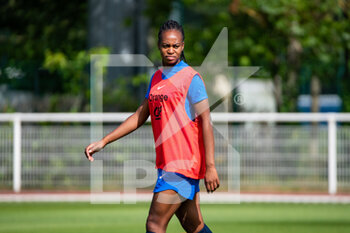 2022-06-29 - Marie Antoinette Katoto of France reacts during the training of the French women's team on June 29, 2022 in Clairefontaine, France - FOOTBALL - TRAINING OF THE FRENCH WOMEN'S TEAM - OTHER - SOCCER