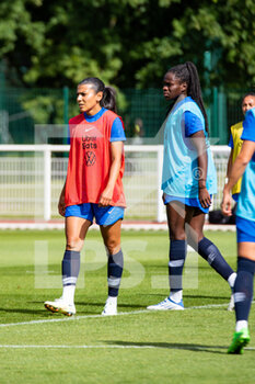 2022-06-29 - Kenza Dali of France and Griedge Mbock Bathy of France during the training of the French women's team on June 29, 2022 in Clairefontaine, France - FOOTBALL - TRAINING OF THE FRENCH WOMEN'S TEAM - OTHER - SOCCER
