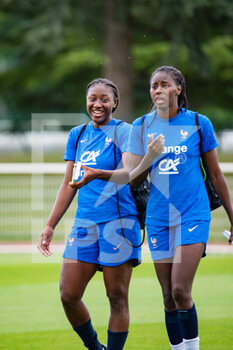 2022-06-29 - Kadidiatou Diani of France and Aissatou Tounkara of France during the training of the French women's team on June 29, 2022 in Clairefontaine, France - FOOTBALL - TRAINING OF THE FRENCH WOMEN'S TEAM - OTHER - SOCCER