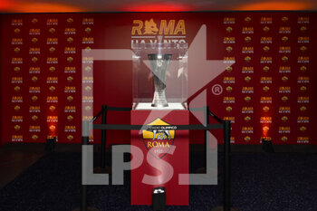 UEFA Conference League trophy display - ALTRO - CALCIO