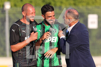 28/07/2022 - Alberto Pomini (L), Francesco Magnanelli and Marco Nosotti (R) during “Magnanelli Day” at Stadio Enzo Ricci in July 28, 2022 in Sassuolo (MO), Italy. - MAGNANELLI DAY - ALTRO - CALCIO