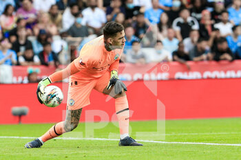 2022-07-30 - Ederson (31) of Manchester City during the English Super Cup, FA Community Shield, football match between Liverpool and Manchester City on July 30, 2022 at the King Power Stadium in Leicester, England - FOOTBALL - COMMUNITY SHIELD - LIVERPOOL V MANCHESTER CITY - OTHER - SOCCER