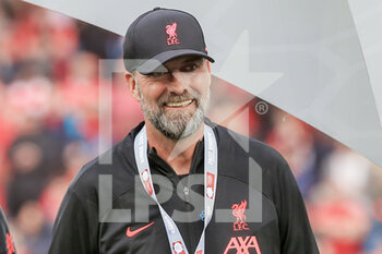 2022-07-30 - Jurgen Klopp manager of Liverpool FC celebrates during the English Super Cup, FA Community Shield, football match between Liverpool and Manchester City on July 30, 2022 at the King Power Stadium in Leicester, England - FOOTBALL - COMMUNITY SHIELD - LIVERPOOL V MANCHESTER CITY - OTHER - SOCCER