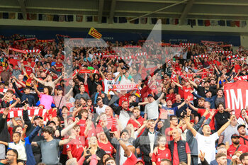 2022-07-30 - Liverpool supporters celebrate during the English Super Cup, FA Community Shield, football match between Liverpool and Manchester City on July 30, 2022 at the King Power Stadium in Leicester, England - FOOTBALL - COMMUNITY SHIELD - LIVERPOOL V MANCHESTER CITY - OTHER - SOCCER