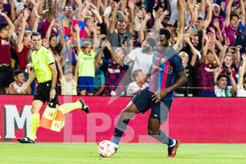 2022-08-07 - Franck Kessie of FC Barcelona during the Joan Gamper Trophy football match between FC Barcelona and Pumas UNAM on August 7, 2022 at Spotify Camp Nou in Barcelona, Spain - FOOTBALL - JOAN GAMPER TROPHY - FC BARCELONA V PUMAS UNAM - OTHER - SOCCER