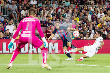 2022-08-07 - Sergino Dest of FC Barcelona during the Joan Gamper Trophy football match between FC Barcelona and Pumas UNAM on August 7, 2022 at Spotify Camp Nou in Barcelona, Spain - FOOTBALL - JOAN GAMPER TROPHY - FC BARCELONA V PUMAS UNAM - OTHER - SOCCER