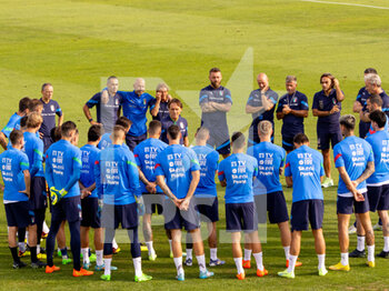 19/09/2022 - Italy´s Head Coach Mancini Meeting With The Group - PRESS CONFERENCE AND ITALY TRAINING SESSION - ALTRO - CALCIO