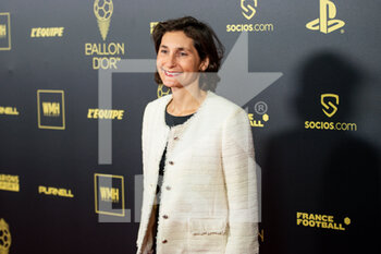 2022-10-17 - Amelie Oudea Castera, French Sports Minister, during the red carpet ceremony of the Ballon d'Or (Golden Ball) France Football 2022 on October 17, 2022 at Theatre du Chatelet in Paris, France - FOOTBALL - BALLON D'OR 2022 - RED CARPET CEREMONY - OTHER - SOCCER