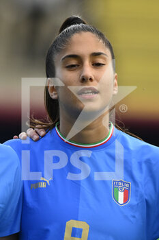 2022-11-14 - Chiara Beccari of Italy WU23 uring the International Friendly Match between Italy WU23 and England WU23 at the stadio Tre Fontane on 14th of November, 2022 in Rome, Italy. - U23 WOMEN - ITALY VS ENGLAND - FRIENDLY MATCH - SOCCER