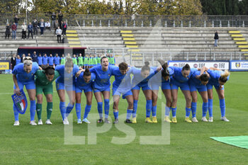 2022-11-14 - Italy Team during the International Friendly Match between Italy WU23 and England WU23 at the stadio Tre Fontane on 14th of November, 2022 in Rome, Italy. - U23 WOMEN - ITALY VS ENGLAND - FRIENDLY MATCH - SOCCER