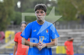 2022-11-14 - Margherita Monnecchi  of Italy WU23 during the International Friendly Match between Italy WU23 and England WU23 at the stadio Tre Fontane on 14th of November, 2022 in Rome, Italy. - U23 WOMEN - ITALY VS ENGLAND - FRIENDLY MATCH - SOCCER
