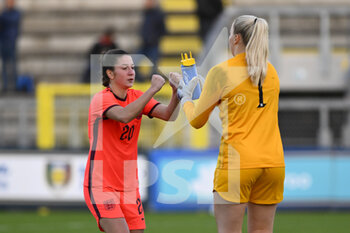 2022-11-14 - Ruby Grant of England WU23 and Emily Ramsey of England WU23 during the International Friendly Match between Italy WU23 and England WU23 at the stadio Tre Fontane on 14th of November, 2022 in Rome, Italy. - U23 WOMEN - ITALY VS ENGLAND - FRIENDLY MATCH - SOCCER
