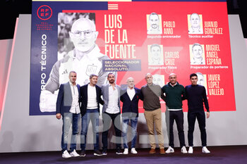 2022-12-12 - Luis de la Fuente during his presentation as new head coach of Spain football team with his staff on december 12, 2022 at Ciudad del Futbol in Las Rozas, Madrid, Spain - FOOTBALL - PRESENTATION LUIS DE LA FUENTE NEW COACH OF SPAIN - OTHER - SOCCER