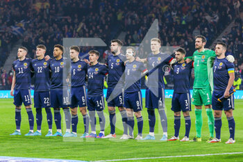 2022-03-24 - Team of Scotland ahead of the International Friendly football match between Scotland and Poland on March 24, 2022 at Hampden Park in Glasgow, Scotland - SCOTLAND VS POLAND - FRIENDLY MATCH - SOCCER