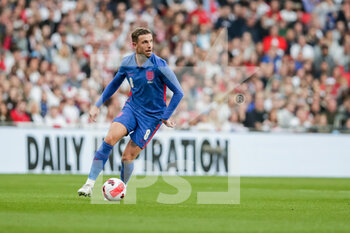 2022-03-26 - LONDON, ENGLAND - MARCH 26: during the international friendly match between England and Switzerland at Wembley Stadium on March 26, 2022 in London, United Kingdom. Jordan Henderson of England in action - ENGLAND VS SWITZERLAND - FRIENDLY MATCH - SOCCER
