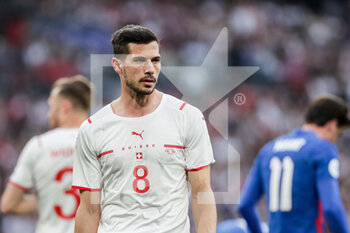 2022-03-26 - LONDON, ENGLAND - MARCH 26: during the international friendly match between England and Switzerland at Wembley Stadium on March 26, 2022 in London, United Kingdom. Remo Freuler of Switzerland in action - ENGLAND VS SWITZERLAND - FRIENDLY MATCH - SOCCER