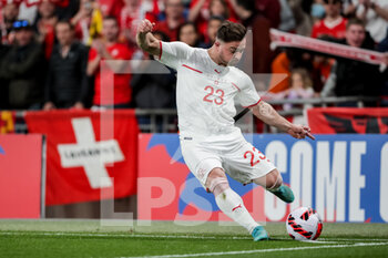 2022-03-26 - LONDON, ENGLAND - MARCH 26: during the international friendly match between England and Switzerland at Wembley Stadium on March 26, 2022 in London, United Kingdom. Xherdan Shaqiri of Switzerland in action - ENGLAND VS SWITZERLAND - FRIENDLY MATCH - SOCCER