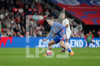 2022-03-26 - LONDON, ENGLAND - MARCH 26: during the international friendly match between England and Switzerland at Wembley Stadium on March 26, 2022 in London, United Kingdom. Jack Grealish of England in action - ENGLAND VS SWITZERLAND - FRIENDLY MATCH - SOCCER