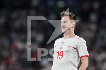 2022-03-26 - LONDON, ENGLAND - MARCH 26: during the international friendly match between England and Switzerland at Wembley Stadium on March 26, 2022 in London, United Kingdom. Mario Gavranovic of Switzerland during the game - ENGLAND VS SWITZERLAND - FRIENDLY MATCH - SOCCER