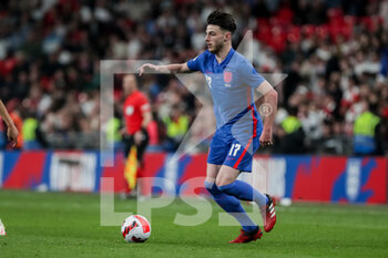 2022-03-26 - LONDON, ENGLAND - MARCH 26: during the international friendly match between England and Switzerland at Wembley Stadium on March 26, 2022 in London, United Kingdom. Declan Rice of England in action - ENGLAND VS SWITZERLAND - FRIENDLY MATCH - SOCCER